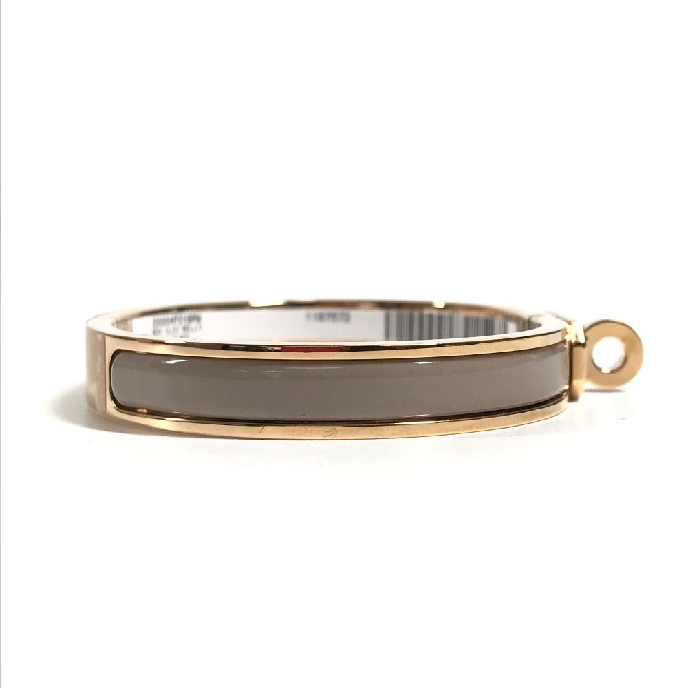 Hermes Bracelet Mini Clic Kelly PM Mini Metal Brown Glace Beige — view 4