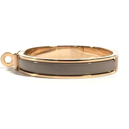 Hermes Bracelet Mini Clic Kelly PM Mini Metal Brown Glace Beige — view 3