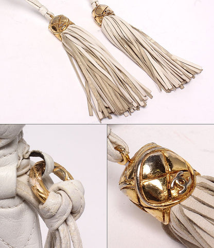 Chanel Shoulder Bag Crossbody Gold Drawstring Quilted — view 6