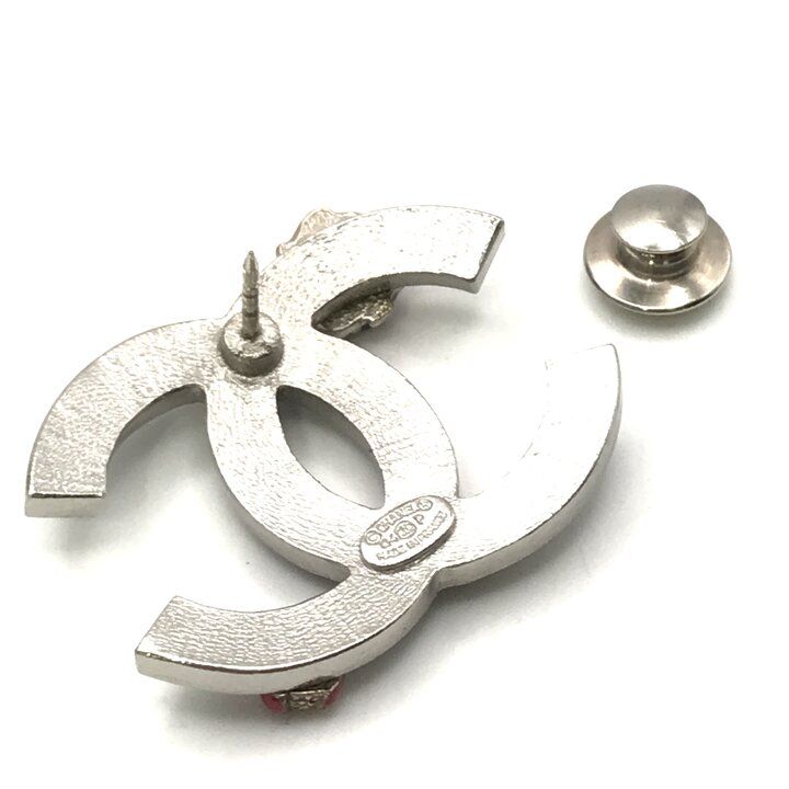Chanel CC Logo Ladybug Black Pin Brooch — view 8