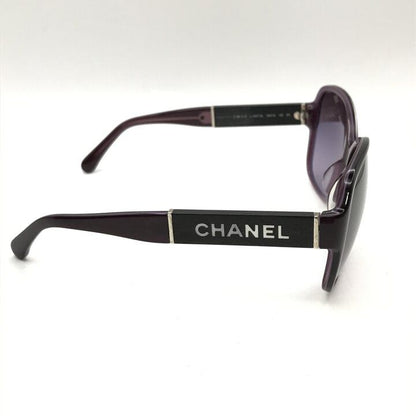 Chanel Logo Purple Sunglasses Eyewear Cell Acetate — view 5
