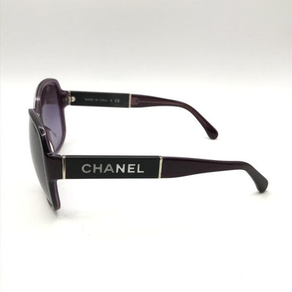 Chanel Logo Purple Sunglasses Eyewear Cell Acetate — view 3