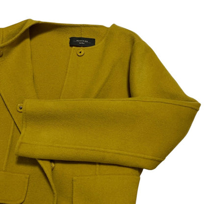 Max Mara Weekend Kuchitoamano Roulis Bar Coat 36 Yellow — view 3