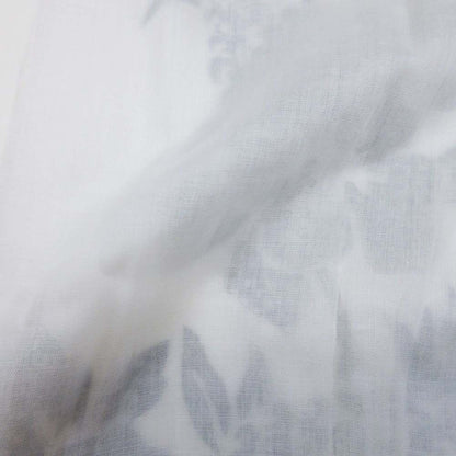Saint Laurent Embroidered Satin Voile Tunic Floral Pattern Embroidery Shirt — view 6