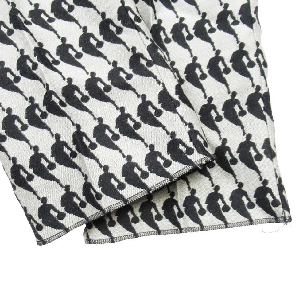 Louis Vuitton NBA Logo Jacquard Pants Trousers No Tuck 40 Gray Black — view 5