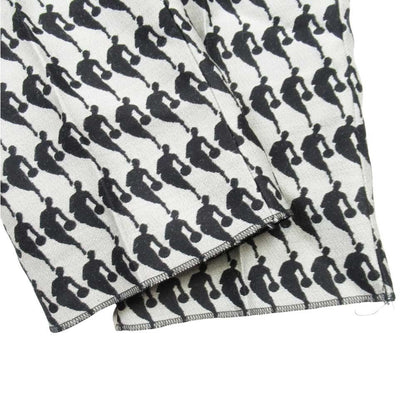Louis Vuitton NBA Logo Jacquard Pants Trousers No Tuck 40 Gray Black — view 5