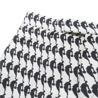 Louis Vuitton NBA Logo Jacquard Pants Trousers No Tuck 40 Gray Black — view 3