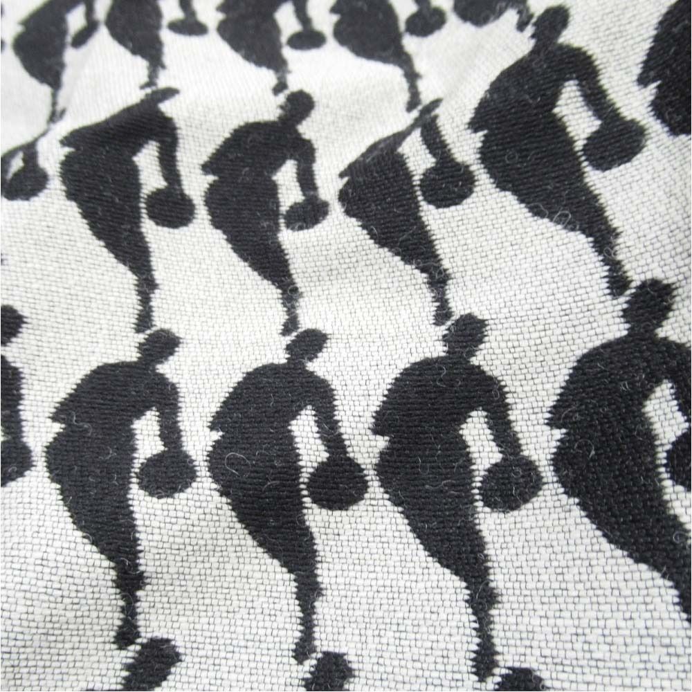 Louis Vuitton NBA Logo Jacquard Pants Trousers No Tuck 40 Gray Black — view 4