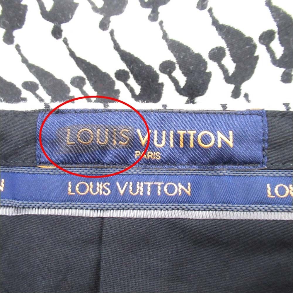 Louis Vuitton NBA Logo Jacquard Pants Trousers No Tuck 40 Gray Black — view 8