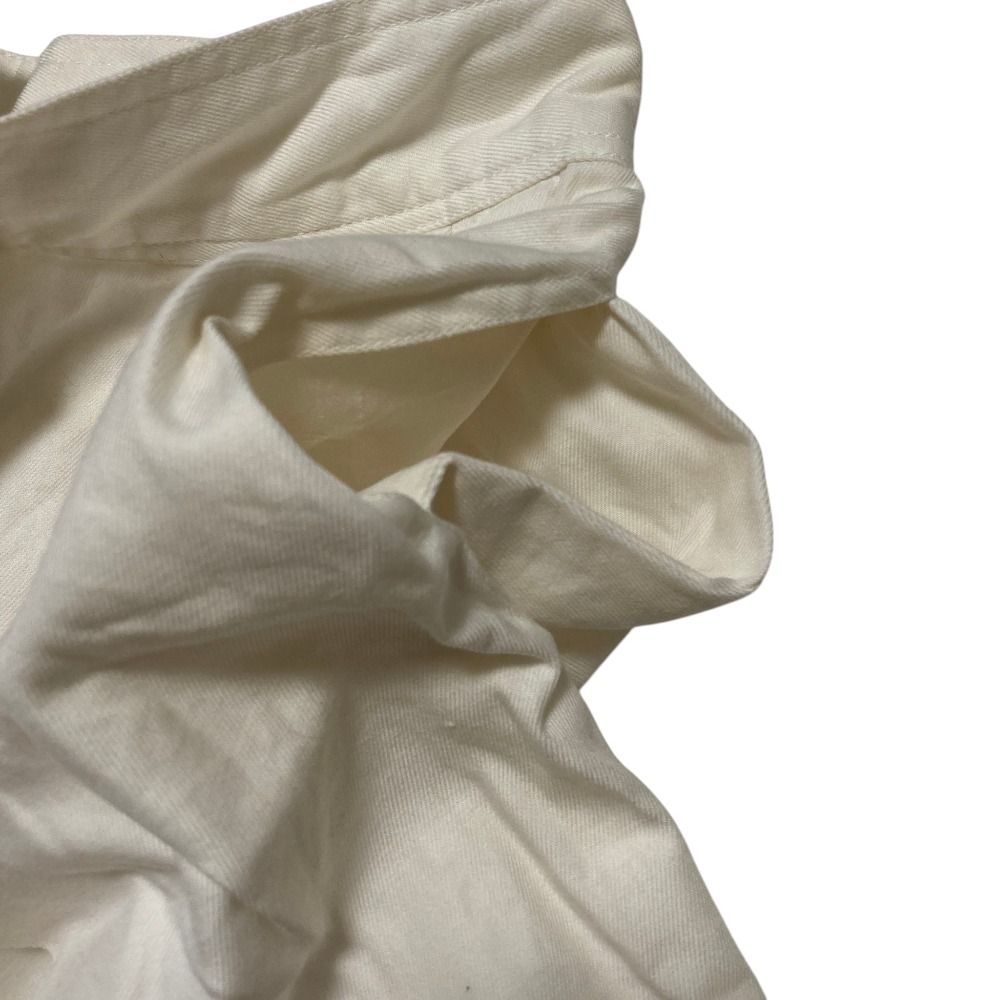 Chanel Vintage T-tuck Cotton Shorts 36 White — view 4