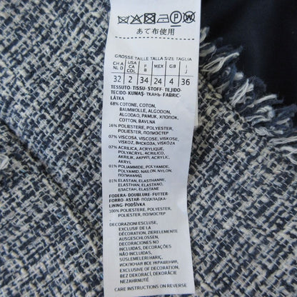 Max Mara Weekend Tweed Jacket 36 Navy White — view 5