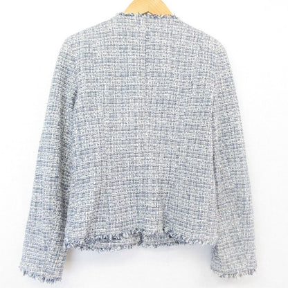 Max Mara Weekend Tweed Jacket 36 Navy White — view 2