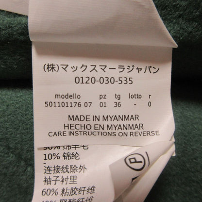 Max Mara Weekend Cucito Mano Wool River Coat 36 Green — view 7