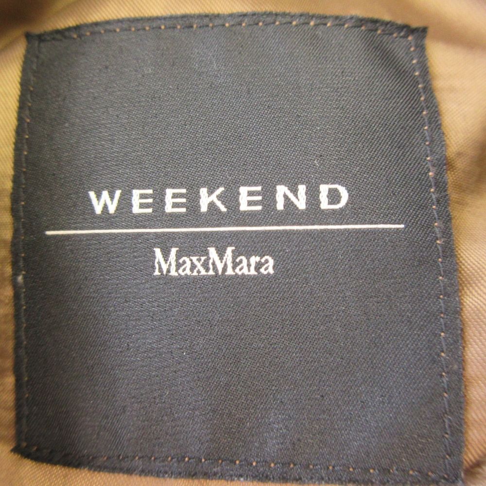 Max Mara Weekend Leather Coat 36 Brown — view 4