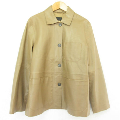 Max Mara Weekend Leather Coat 36 Brown
