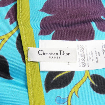 Dior Flower Halter Neck Silk Top Shirt Blouse Blue — view 6
