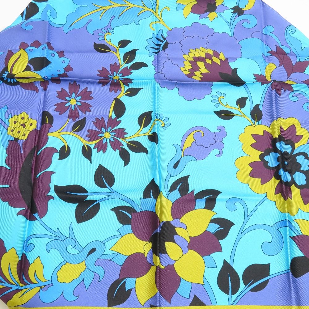 Dior Flower Halter Neck Silk Top Shirt Blouse Blue — view 4