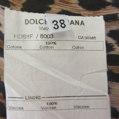 Dolce & Gabbana Leopard Denim Jacket 38 Blue — view 6