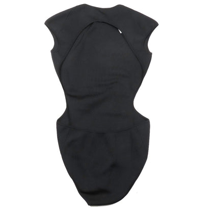 Hermes Sleeveless Bodice Leotard Back Open Silk Knit Top 38 Black — view 2