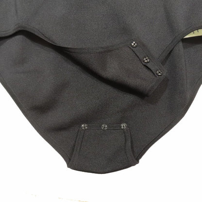 Hermes Sleeveless Bodice Leotard Back Open Silk Knit Top 38 Black — view 6