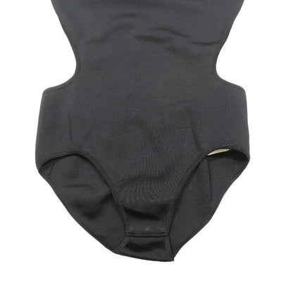 Hermes Sleeveless Bodice Leotard Back Open Silk Knit Top 38 Black — view 5