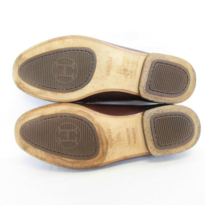 Hermes Hapi Belt Leather Loafers Shoes Brown 36.5 — view 5
