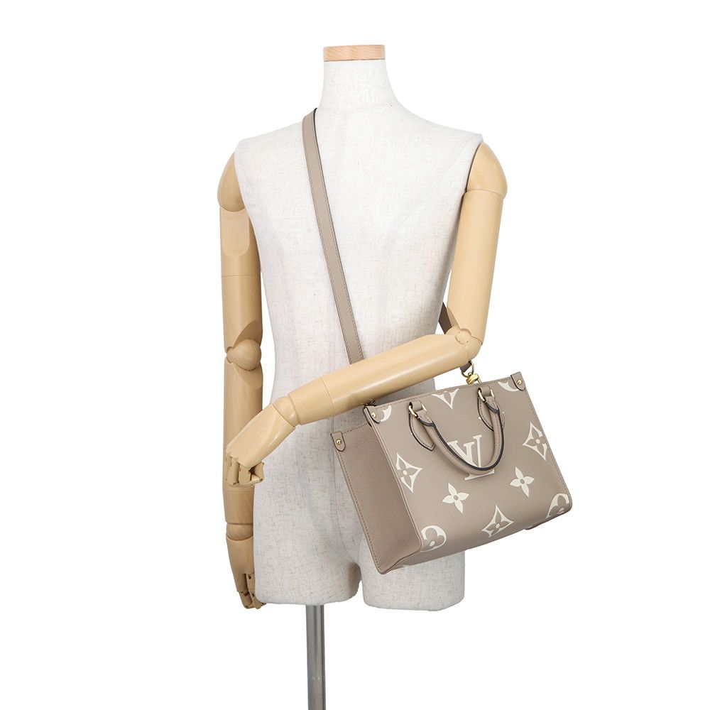 Louis Vuitton Monogram Empreinte On The Go PM Bicolor Tote 2-Way Shoulder Bag — view 4