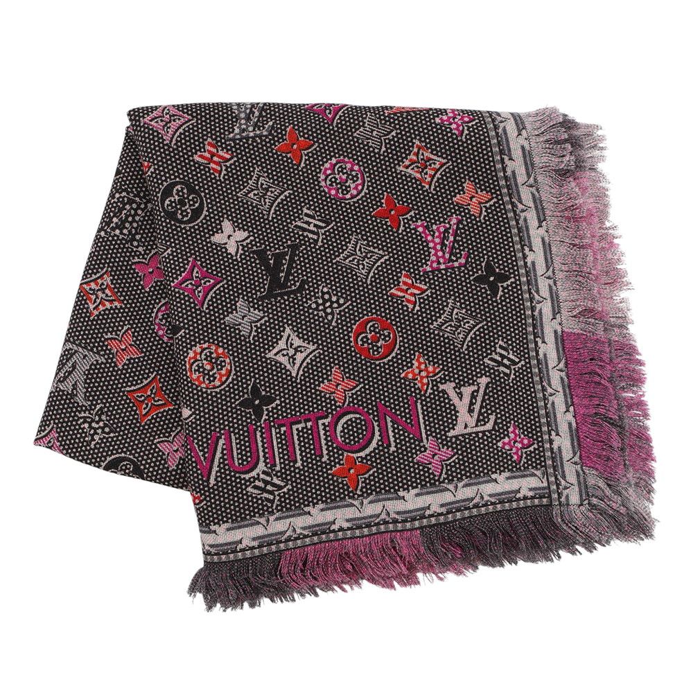 Louis Vuitton Shawl Pop Monogram Wool Scarf