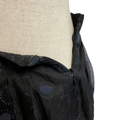 Dior Galiano Era Dot Pattern Sheer Mini Skirt 38 Black — view 5
