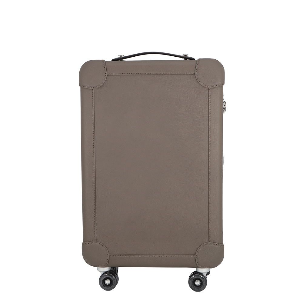 Hermes Carry Case Rolling Mobility Suitcase Etain Black Silver Taurillon
