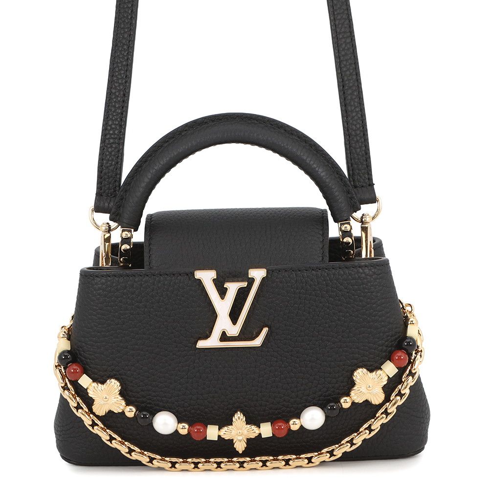 Louis Vuitton Handbag Taurillon Leather Capucines East West Mini 2-Way