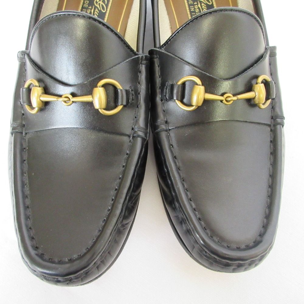 Gucci Leather Bit Loafers Black 36.5 — view 4