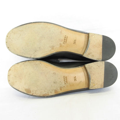 Gucci Leather Bit Loafers Black 36.5 — view 5