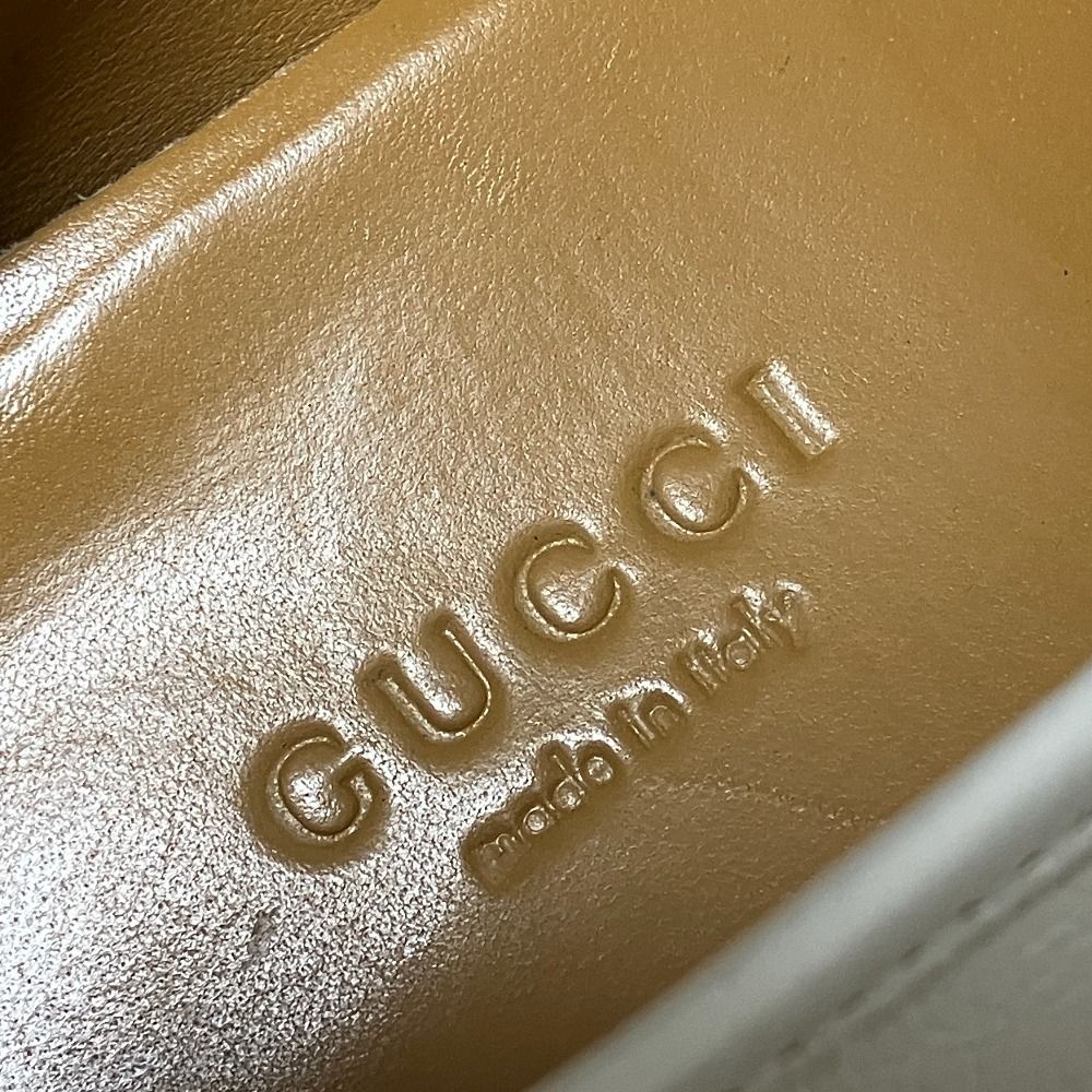 Gucci Star Bi Embroidery Jordan Horsebit Loafers White 36 — view 7