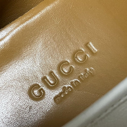 Gucci Star Bi Embroidery Jordan Horsebit Loafers White 36 — view 7