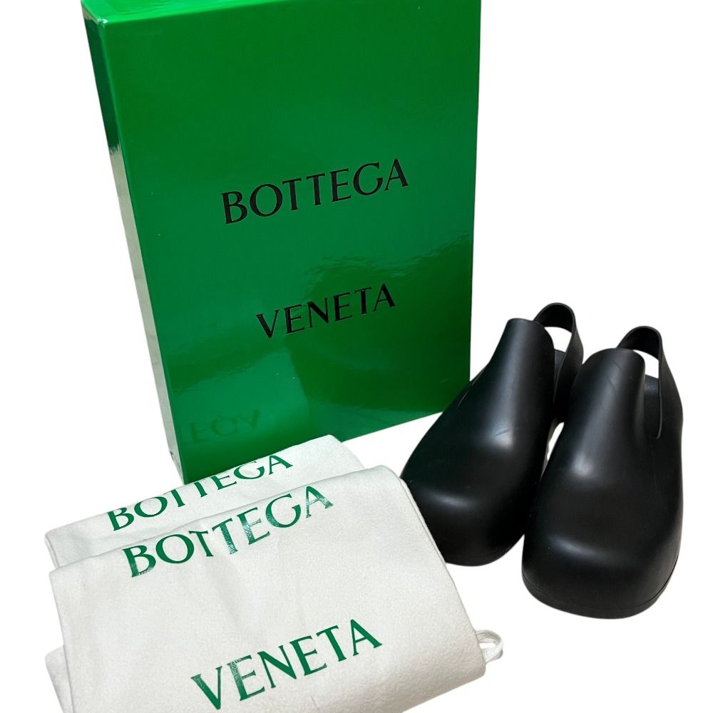 Bottega Veneta Paddle Slingback Rubber Sandals Black 36 — view 7