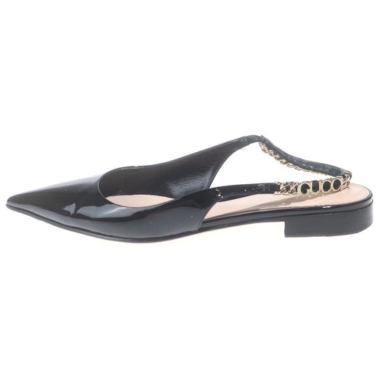 Gucci Signoria Slingback Flat Ballet Shoes Black