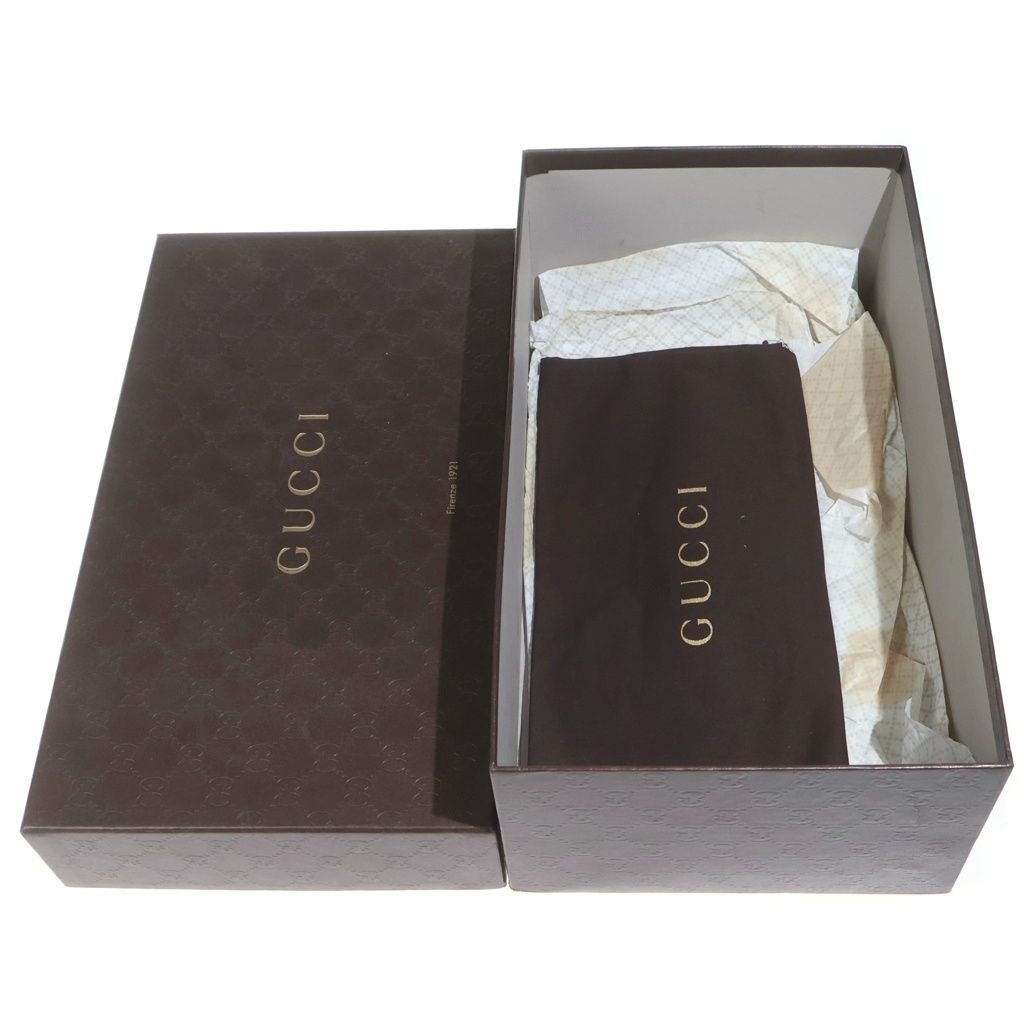 Gucci Interlocking G Leather Shoes Loafers Brown — view 6