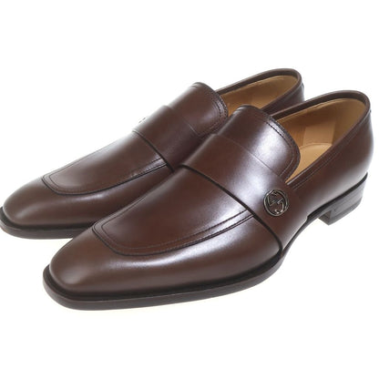 Gucci Interlocking G Leather Shoes Loafers Brown — view 2