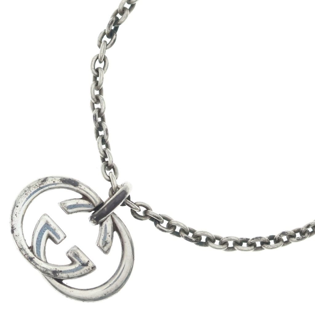 Gucci Interlocking G Pendant Silver
