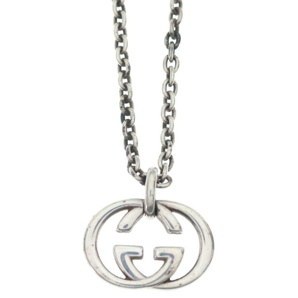 Gucci Interlocking G Pendant Silver — view 3