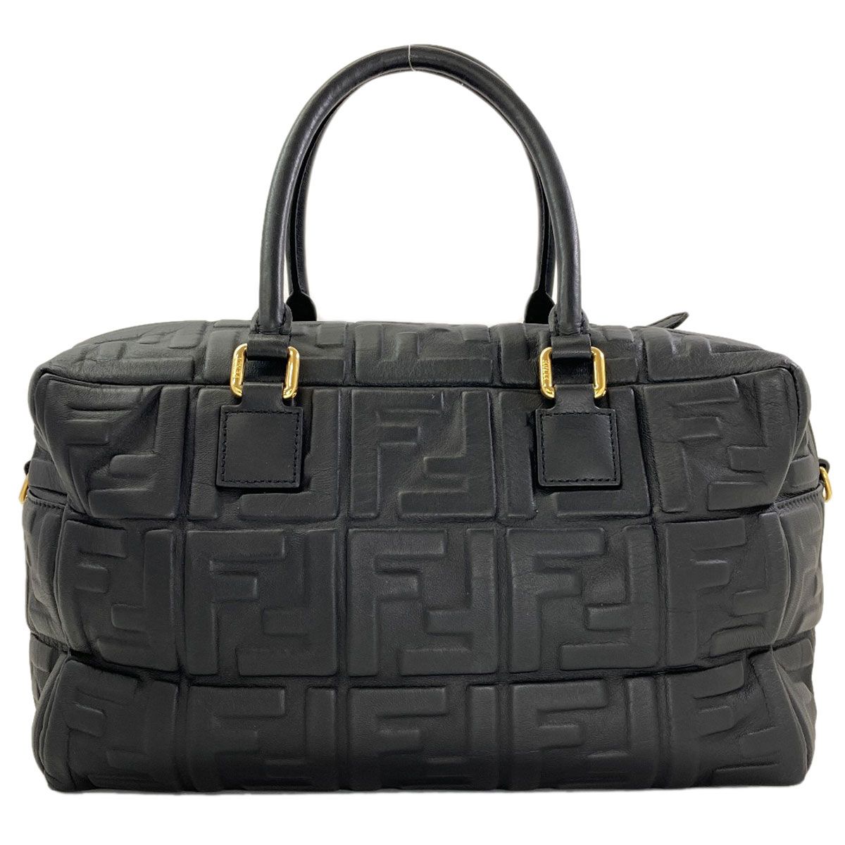 Fendi Zucca Pattern Embossed 2-Way Handbag Calfskin — view 2