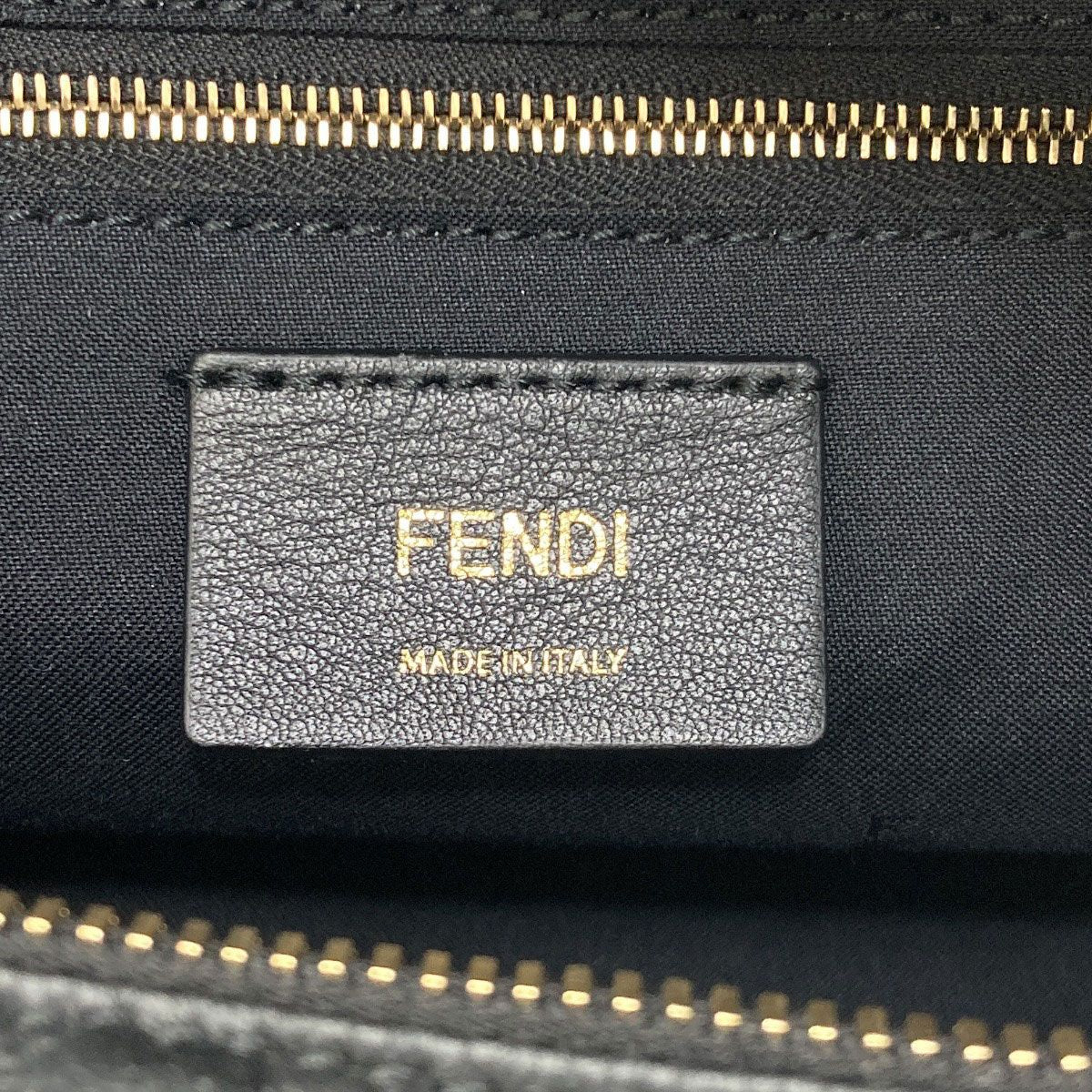Fendi Zucca Pattern Embossed 2-Way Handbag Calfskin — view 6