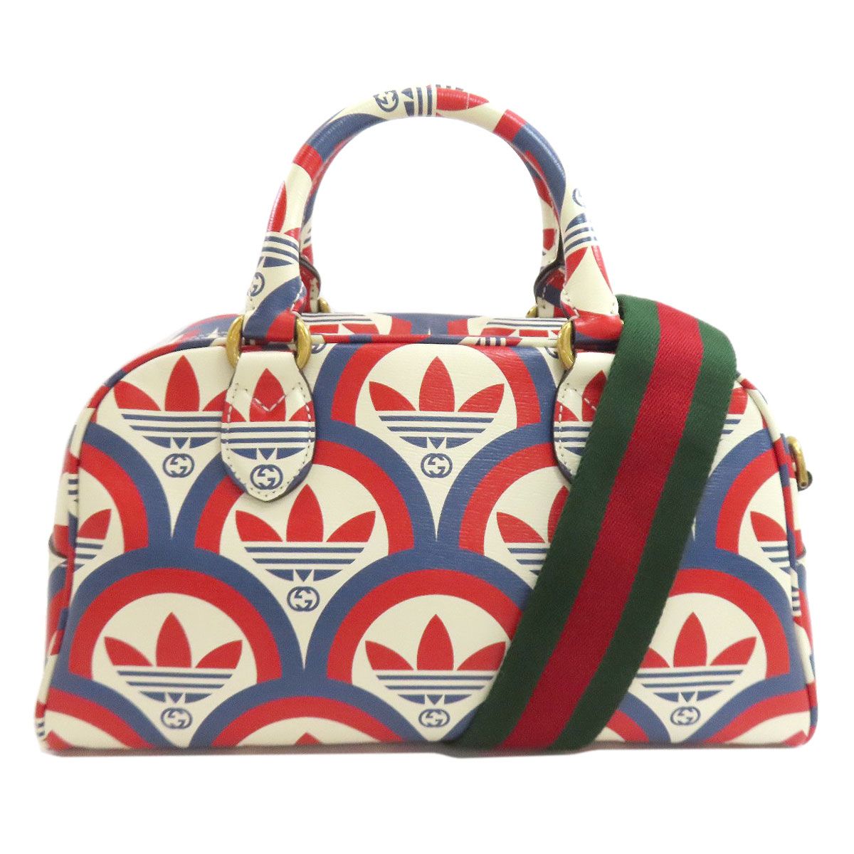 Gucci Adidas Collaboration 2-Way Handbag Leather