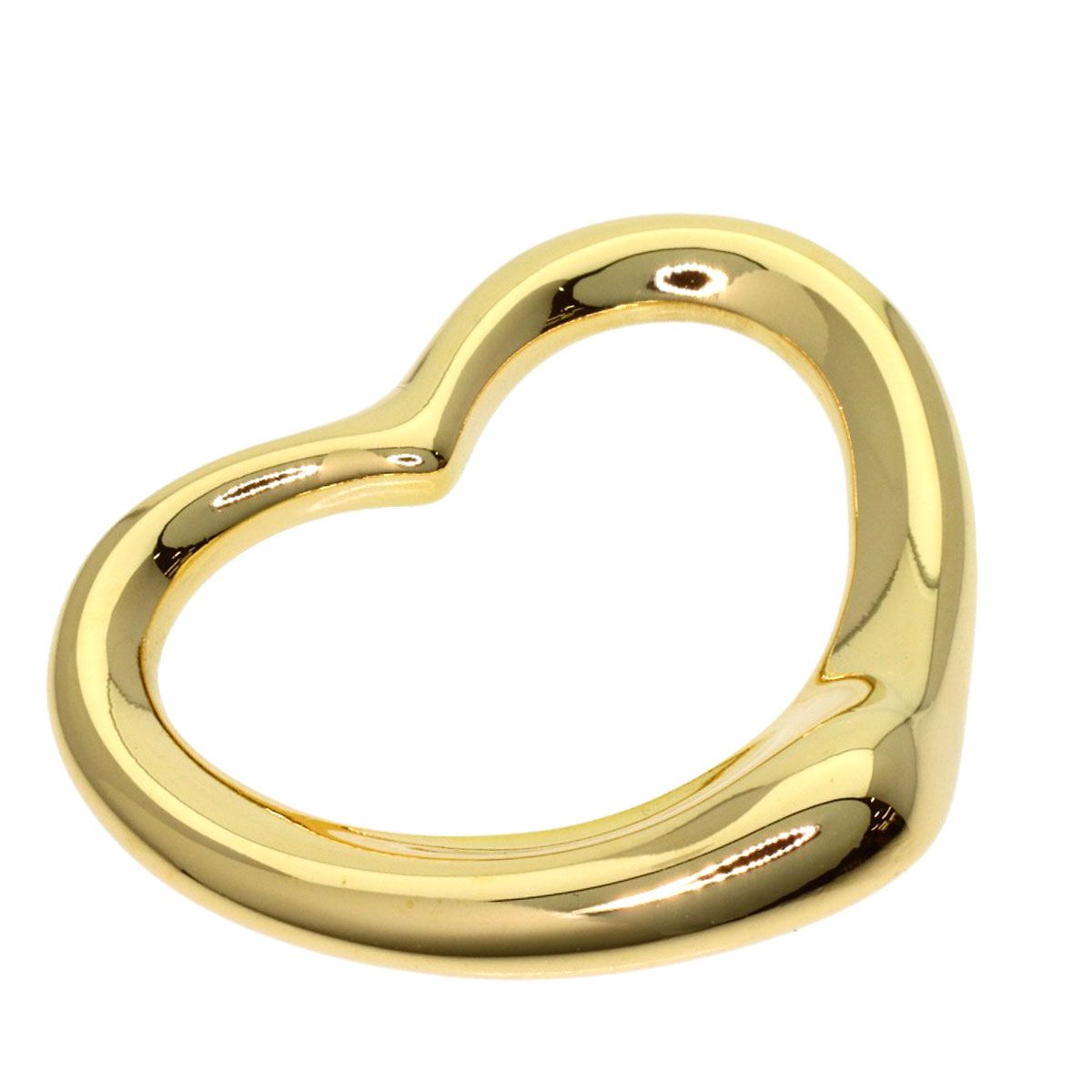 Tiffany & Co Open Heart Pendant 18K Yellow Gold