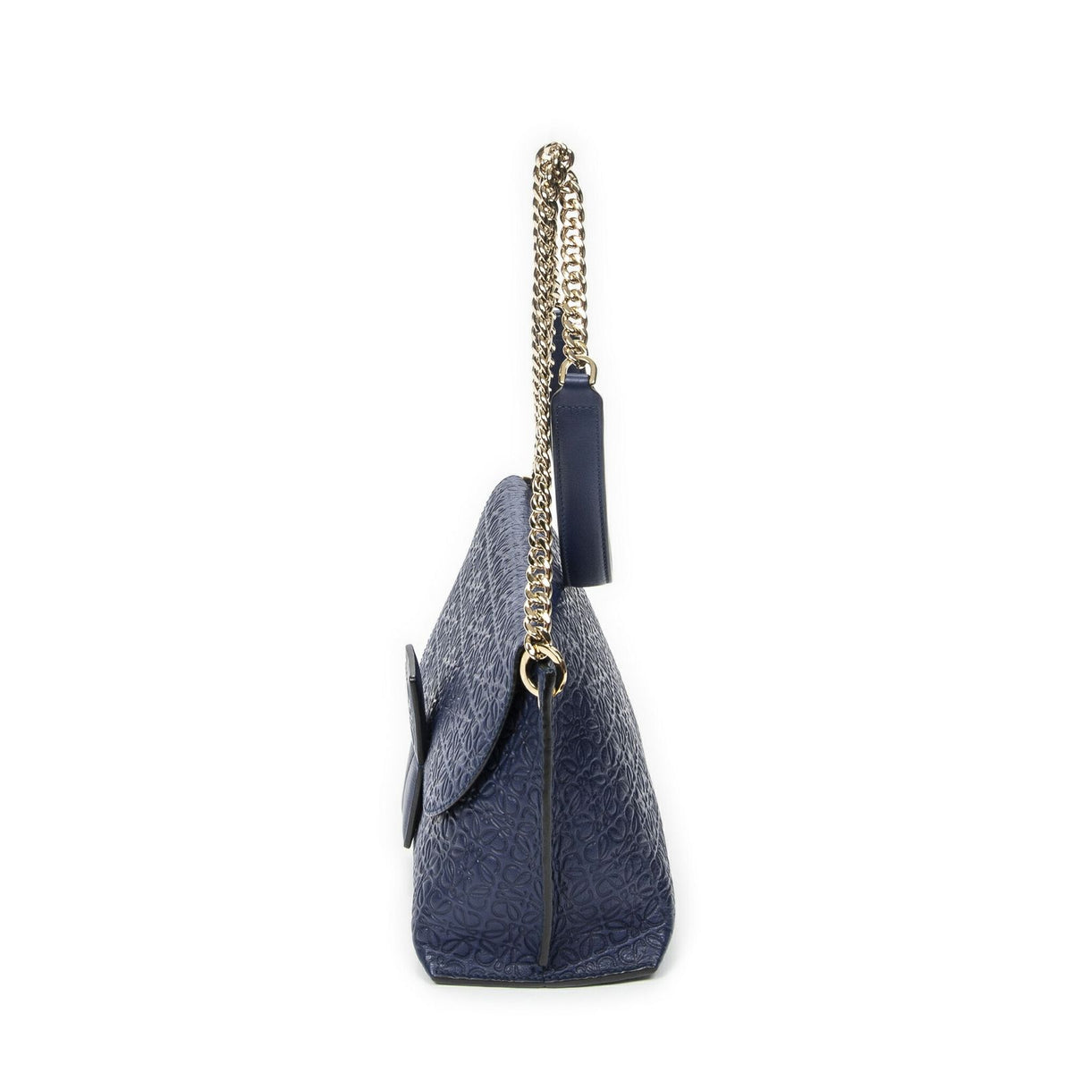 Loewe Anagram Avenue Crossbody Navy Animal Embossed Leather — view 3