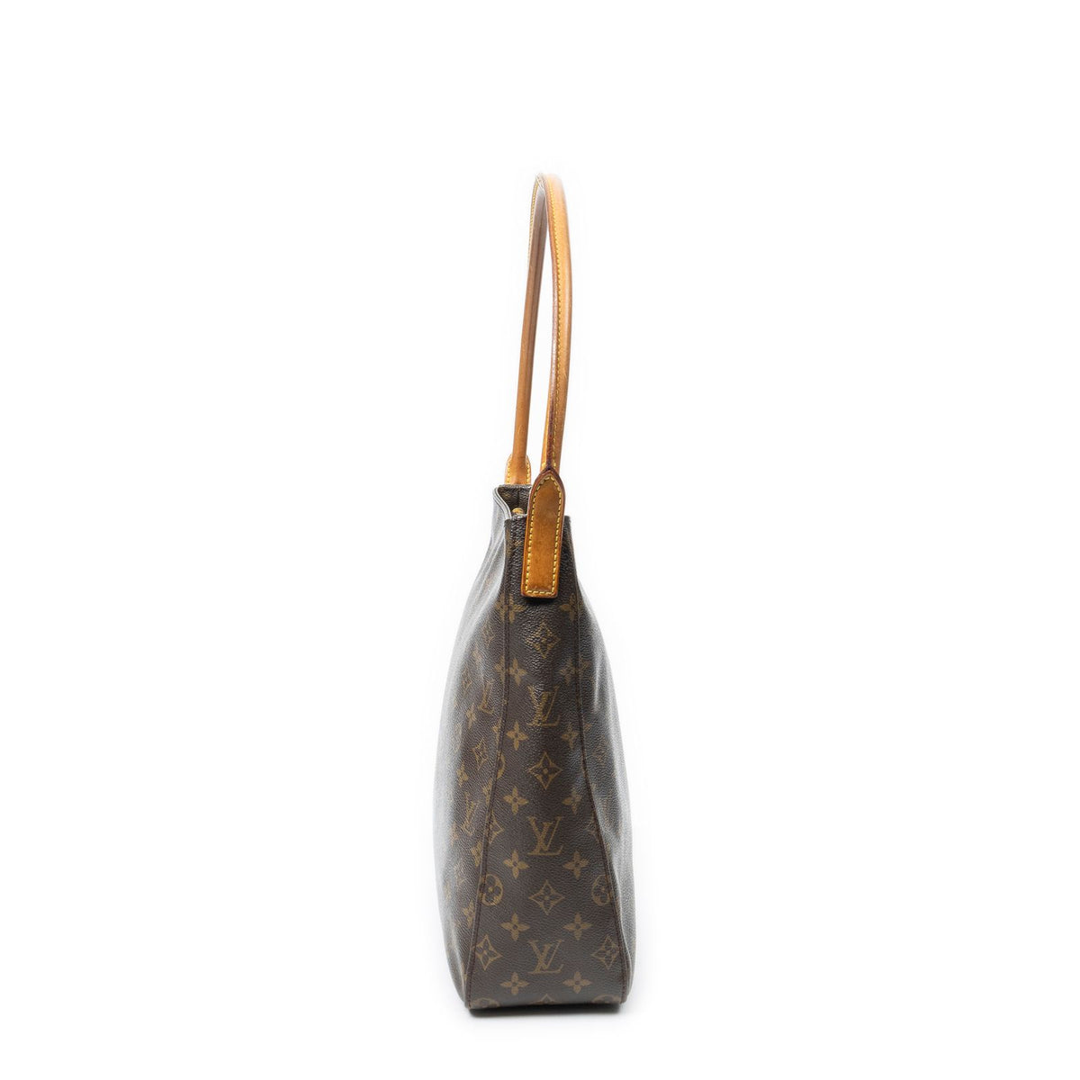 Louis Vuitton Looping Brown Monogram Canvas Shoulder Bag — view 4