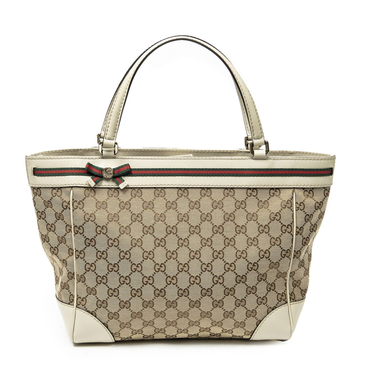 Gucci Mayfair Tote Bag Beige GG Canvas