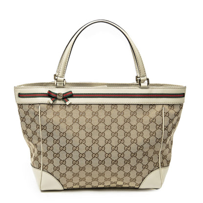 Gucci Mayfair Tote Bag Beige GG Canvas