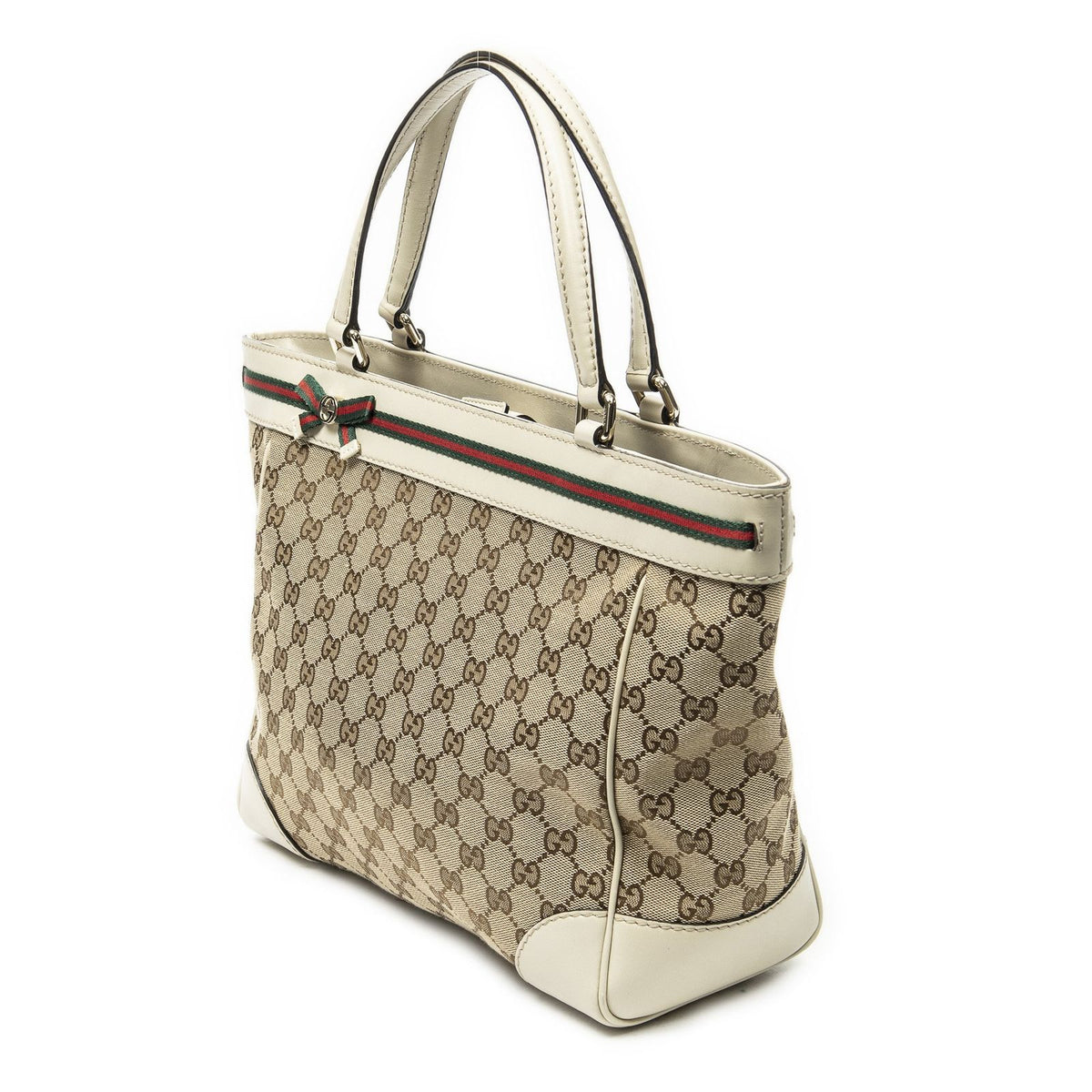 Gucci Mayfair Tote Bag Beige GG Canvas — view 2
